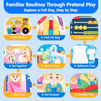hahaland Busy Book Preschool Learning Activities - First Day of School Gifts Activity Books for Toddlers 1-4, Montessori Toys 2 Year Old Boy Girl Birthday Gift Preschool Must Haves Busy Board Ages 2-4