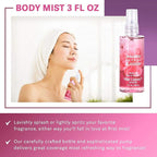 Bath and Body Care Travel Set - Home Spa Set with Body Lotion, Shower Gel and Fragrance Mist, Personal Body Care Travel Set for Birthday Christmas New Year Gifts(Japanese Cherry Blossom)