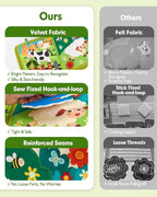 hahaland Busy Book for Toddlers 1-3 - Montessori Toys Busy Board for 1 Year Old Boy Gifts Girl Toys Educational Learning Quiet Activity Books Gifts Toddler Travel Toys for One Year Old Birthday Gift