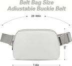 JSJ Mini Fanny Pack for Women & Men,Valentines Day Gifts for Girls Teens Kids Daughter Sister Her,Trendy Stuff Crossbody Bags Cute Everywhere Belt Bags. (Gray)