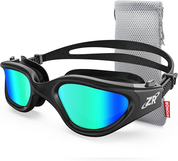 ZIONOR Swim Goggles, Upgraded G1 Polarized Swimming Goggles Anti-Fog for Adult Men Women