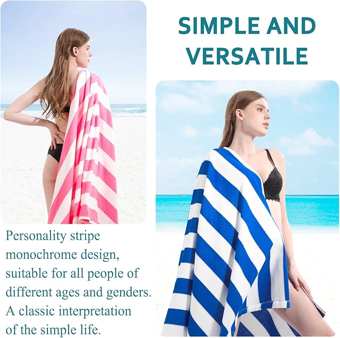 4 Packs Extra Large Beach Towel Bath Towel 72 * 40 Set Bathroom Sheets Bulk Oversized XL Big Absorbent Thick Giant Microfiber Terry Soft Blanket Clearance Turkish Toallas De Playa NOT Cotton Blue
