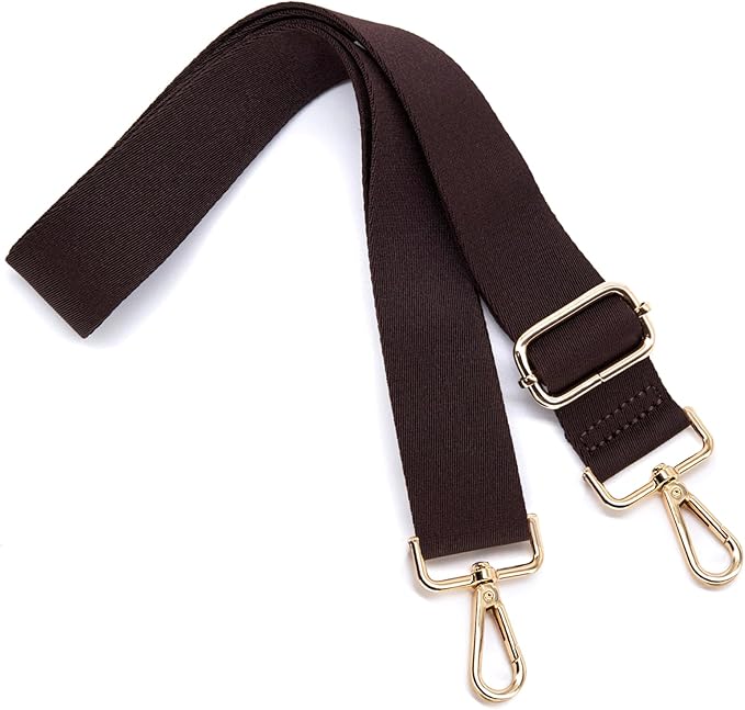 S&loyoe Thickened Solid Color Purse Straps Replacement Crossbody Bag Strap Adjustable Wide Guitar Straps for Handbags 1.5inch
