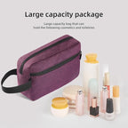 Icramsy Travel Toiletry bag Toiletry bag for women men Hanging Cosmetic bag Travel accessories for Women Men (Deep purple)