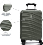 Travelpro Maxlite Air V2 Hardside Expandable Checked Luggage, 8 Spinner Wheels, Lightweight Hard Shell Suitcase, TSA lock, Slate Green, Checked Medium 25-Inch