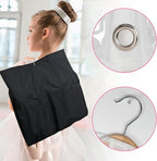 Woanger 6 Pcs Garment Bags for Dance Costumes Clear PVC with Zippers Garment Bag with Pockets Dance Costume Organizer Carrier for Storage Cover for Adult(Black,20'' X 40'')