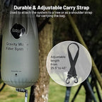 Yuclet Gravity Water Filter System w/ 2-Gal Bag & 0.1-Micron Water Filter Straw, Gravity-Fed Water Filtration System Water Purifier Survival for Camping, Backpacking, Hiking & Emergency Preparedness