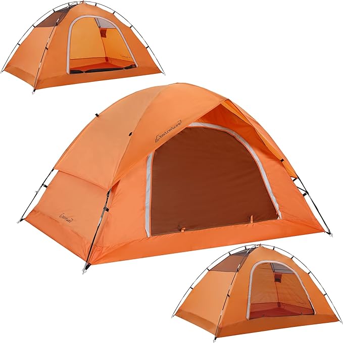 Camping Tent for 2 Person, 4 Person, 6 Person - Waterproof Two Person Tents for Camping, Small Easy Up Tent for Family, Outdoor, Kids, Scouts in All Weather and All Season by Clostnature