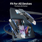 4 in 1 Charging Cable Fast Charging 65W, USB C Cable 4-in-1 USB Multi Charging Cable with E-Mark Chip, Multiple iPhone Charger Cord for iPhone 17-12 Series/Pad/Android/Tablets More, Carplay Cable(4FT)