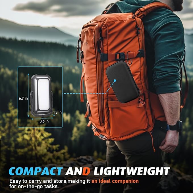 LED Camping Lantern Rechargeable, 10000mAh Portable Camping Lights up to 120+ Hours, 12 Light Modes, Dimmable, LCD Digital Display, Waterproof, Camping Essentials for Power Outages, 4 Packs