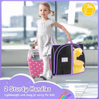 MISSLO Dance Garment Bags for Dancers with 4 Pockets Garment Bags for Dance Costumes 40" Cheer Uniform Garment Bag Hanging Kids Garment Bag for Recital, Competition, Travel, Storage, 3 Packs