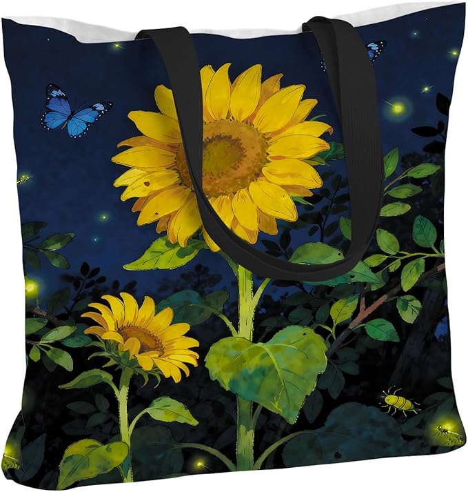 ANNA QUEEN Cat Tote Bag Shoulder Bag Handle Bag for Gym Yoga Picnic Beach Kitchen Reusable