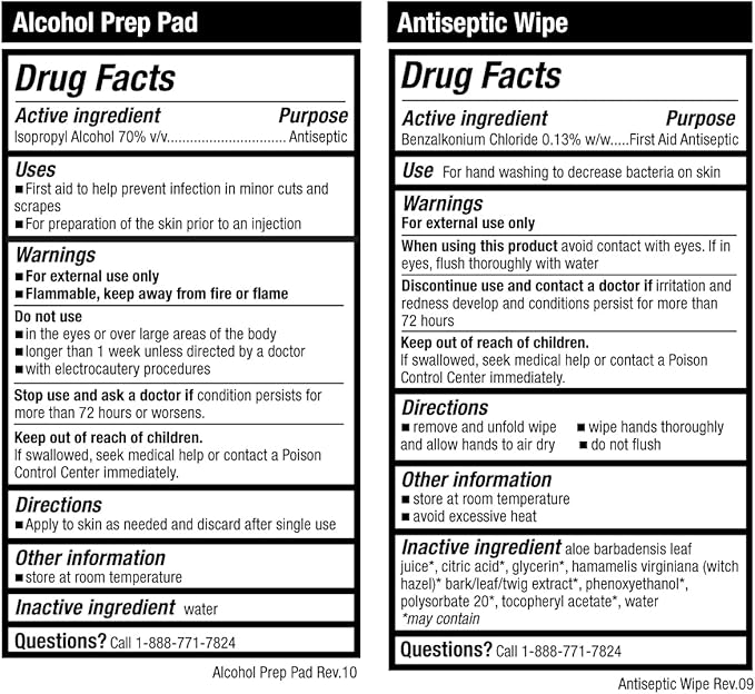 Be Smart Get Prepared 110 pc First Aid Kit (4 Pack): Clean, Treat, Protect Minor Cuts, Home, Office, Car, School, Business, Travel, Emergency, Outdoor, Camping & Sports (Packaging May Vary)