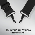 72 inch Shoulder Strap, Universal Replacement Laptop Shoulder Strap with Adjustable Buckles and Metal Hooks for Briefcase Laptop Messenger Bag Crossbody Bag Luggage/Duffel, Black
