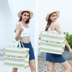 Bluboon Waterproof Beach Tote Pool Bags for Women Ladies Extra Large Carry On Bag With Wet Compartment for Weekender Travel