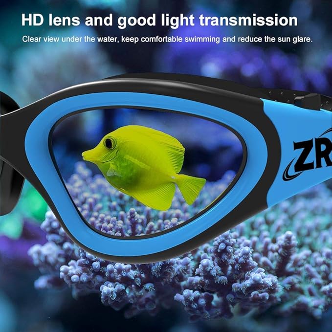 ZIONOR Swim Goggles, Upgraded G1 Polarized Swimming Goggles Anti-Fog for Adult Men Women