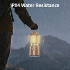 Retro Classic LED Camping Lantern, Rechargeable Stepless Dimming Vintage Lantern, 3 Light Modes (2000K-6500K), 8000mAh Power Bank, Bright Hanging Tent Light for Indoor & Outdoor, Hiking, Camp