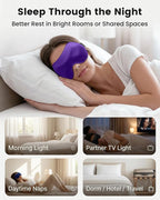 3 Pack Sleep Masks for Side Sleepers, True Blackout 3D Eye Mask for Sleeping, Zero Eye Pressure, Lash-Friendly, Adjustable Soft Eye Cover for Women Men, Travel Night Blindfold