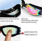 EWPJDK Swim Goggles - 2 Pack Swimming Goggles Anti Fog No Leaking For Adult Women Men