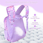 RHCPFOVR Kids Backpack for Girls - Girls Backpack 3-8 Ages Butterfly for Kids 15 Inch School Bookbag for Kindergarten Elementary School Bookbag for Girl 1st 2nd Grade