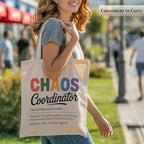 Aesthetic Canvas Tote Bag, Cute Reusable Bags for Women with Inner Pocket