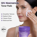 MAREE Niacinamide Toner Pads for Face – Exfoliating Pads with 12% Niacinamide, Salicylic Acid, Hyaluronic Acid & Tea Tree – Zero Pore, Uneven Skin Tone, Acne Clearing Facial Pads – Glow Up Device