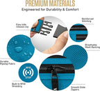 VENTURE 4TH Money Belt for Travel – Slim Hidden Under-Clothes RFID Blocking Anti-Theft Passport Holder & Travel Wallet Pouch for Men & Women to Protect Cash, Cards & Documents (Blue)