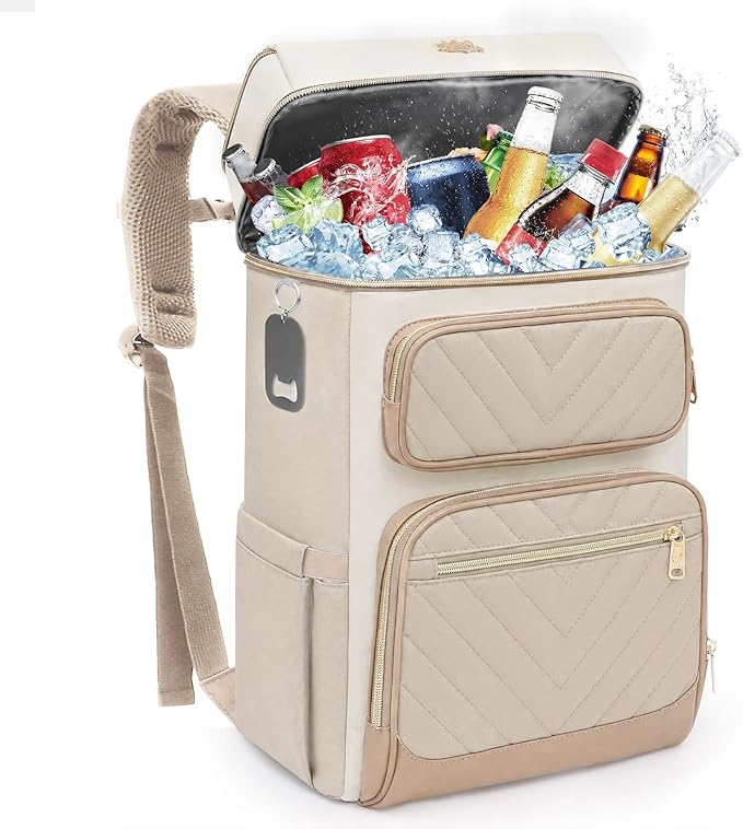 Backpack Cooler Insulated Leak Proof, Lightweight Soft Sided Cooler Backpack for Men Women, Waterproof Beach Cooler Bag Lunch Backpack for Camping Hiking Picnic Fishing Travel Outdoor