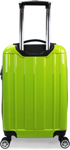World Traveler VentureX Airline Approved 20-Inch Carry-On Luggage – Lightweight Hardside Polycarbonate Suitcase with Spinner Wheels - Contour Apple Green