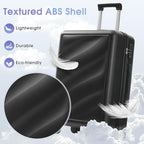 Luggage Sets 3 Piece with Double Spinner Wheels, Carry on Hardshell ABS Suitcases Set with TSA Lock, Lghtweight Checked Luggage for Different Travelling (Bronze Golden, 20"/24"/28")