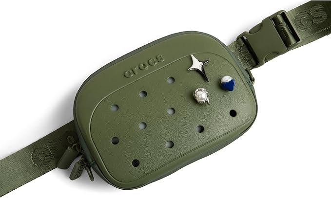 Crocs Classic Belt Waist Bag, Customizable Fanny Pack, Personalize with Jibbitz Charms, Cargo, One Size