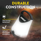 Eveready LED Camping Lantern X-250 (2-Pack), Super Bright Tent Lights, Rugged Water Resistant LED Lanterns, 100 Hour Run-time (Batteries Included), Black