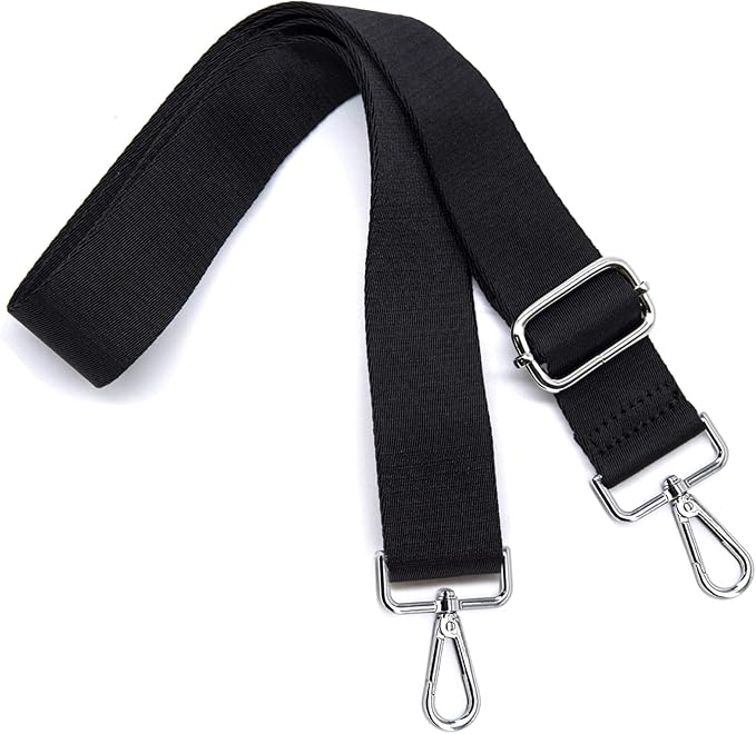 S&loyoe Thickened Solid Color Purse Straps Replacement Crossbody Bag Strap Adjustable Wide Guitar Straps for Handbags 1.5inch