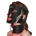 Red Light Therapy for Face, LED Light Therapy Mask Skin Care Mask & Neck, LED Red & NIR Light Therapy Wavelength for Home Use, Working Travel Yoga Sleep