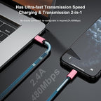 2Pack 10ft iPhone Fast Charger Cable, [Apple MFi Certified] Long USB C to Lightning Cable 10 Foot, High Fast 10 Feet Apple Charging Cord for Apple iPhone 14/14 Pro Max/13 Mini/12/11/XS/XR/8/7Plus,iPad
