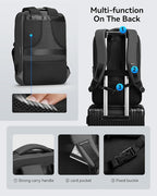 Muzee Backpack for Men Waterproof and Travel Laptop Backpack with USB Charging, Fits 17 Inch Laptop and Tech Gear
