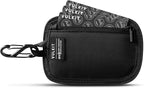 VULKIT RFID Blocking Clip Stash Pocket Small Slim Hidden Zipper Pouch Travel Safety Anti Theft Pickpocket Wallet Black