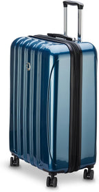 DELSEY PARIS Helium Aero Hardside Expandable Luggage with Spinner Wheels, Teal, Checked-Medium 24 Inch