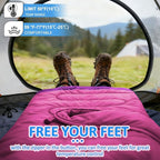 oaskys Camping Sleeping Bag - 3 Season Warm & Cool Weather - Summer Spring Fall Lightweight Waterproof for Adults Kids - Camping Gear Equipment, Traveling, and Outdoors