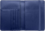 Passport Holder Cover,Traveling Passport Case Cute Navy Blue Passport Wallet for Women,Nebula