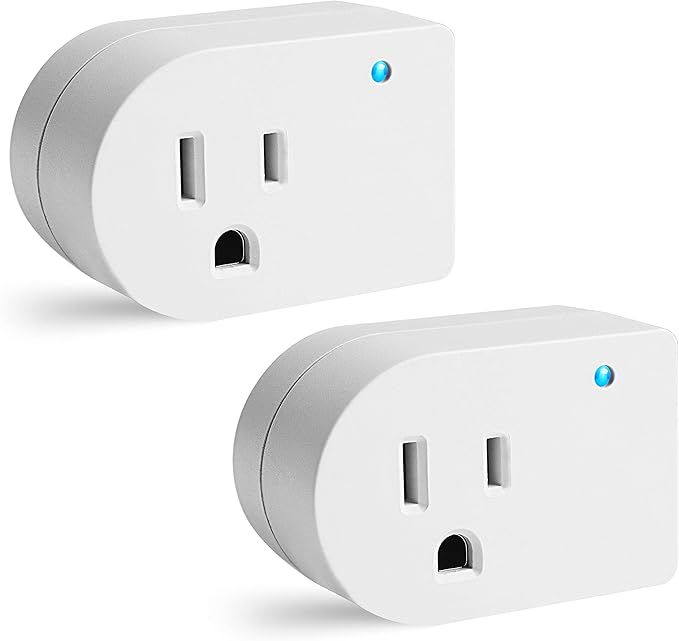 Single Surge Protector Outlet,Grounded Outlet Wall Tap Adapter with Indicator Light, 1 Outlet,245J/125V, ETL, White, 2Pack