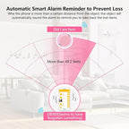 Aircawin Mini GPS Tracker C, Key Item Finder Locator,No Monthly Fee App for iOS/Android 2023 Latest,Portable Anti-Lost Bluetooth Tag Item Tracker for Luggages/Kids/Pets/Phone/Wallet/Bag-1Pcs-Pink