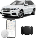 GPS Tracker for Vehicles, MINI Car Tracker Device Hidden for Vehicle, No Monthly Fee, Real-Time Tracker Device for Vehicles Work with Find My (iOS Only), Car Tracker with Magnetic Waterproof Case