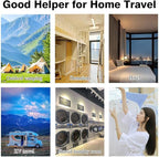 Clothesline,3 Pack Clotheslines for Outside, Adjustable Clothes line，Windproof Clothesline with Hooks, Indoor and Outdoor Laundry and Drying Lines,Ideal Camping & Travel Essentials (5 m/197 in)