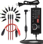 144W Power Supply Adjustable DC 3V ~ 36V Variable Universal Switching AC/DC Adapter Minidodoca AC to DC Converter with LED Voltage Display and 16 Tips, for 3V to 36V Household Electronics - 4000mA Max