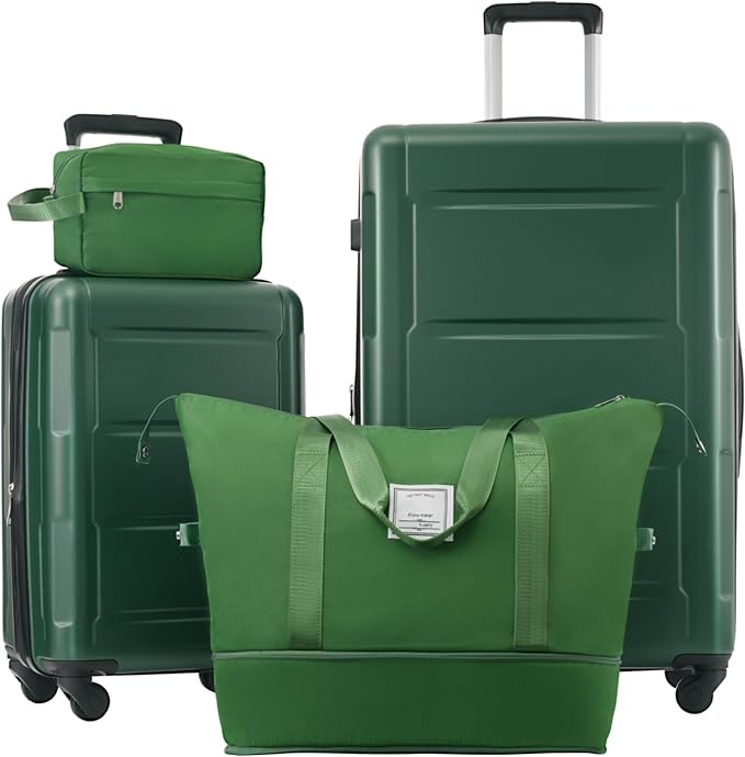 Merax Luggage Sets 20/28 Inch Hard Shell Suitcase Sets with Bags