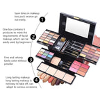 Pure Vie 54 Color All-in-One Holiday Gift Makeup Set Cosmetic Essential Starter Bundle Include Eyeshadow Palette Lipstick Concealer Blush Mascara Foundation Face Powder - Makeup Kit for Women Full Kit