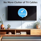 Delamu Cord Hider for Wall Mounted TV, 113.6in Paintable Cable Cover System, Self-Adhesive Cable Management Raceway Kit Hides 3-4 Wires, Baseboard Wire Hider Easy Installation, W 1.18 H 0.60in, White