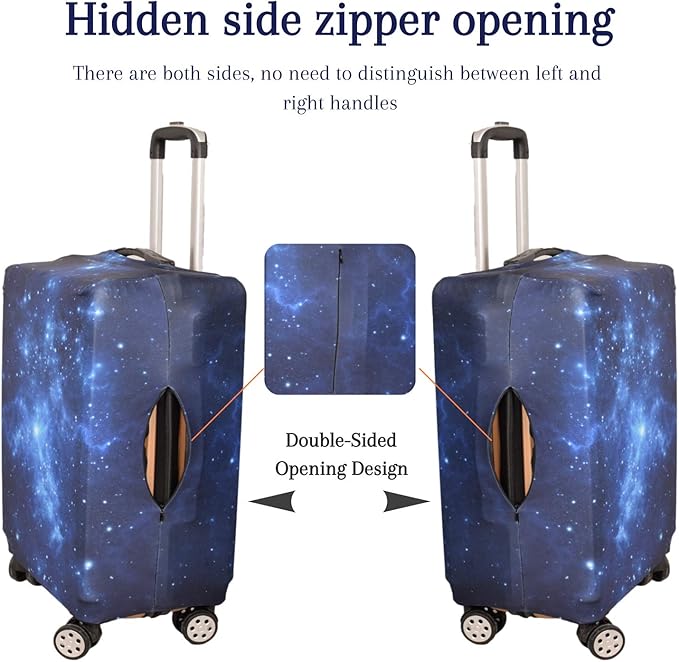 Luggage Cover,Washable Elastic Suitcase Cover Protector Galaxy, XL: Fit 29-30 Inch Luggage