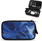 Marble Electronics Case Portable Electronic Accessories Carry Case Tech Pouch for Cable Cord Charger Phone Earphone Power Bank SD Card Travel Use